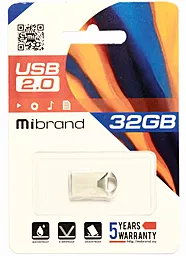 Флешка Mibrand Hawk 32GB USB 2.0 (MI2.0/HA32M1S) Silver - миниатюра 2