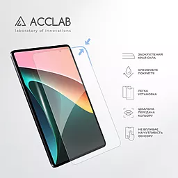 Защитное стекло ACCLAB Full Glue для Xiaomi Pad 5 11" Black - миниатюра 5