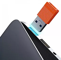 Адаптер-перехідник McDodo M-F USB-A 3.0 -> USB Type-C Orange (OT-6550) - мініатюра 4