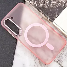 Чехол Epik TPU Lyon frosted with MagSafe для Samsung Galaxy S23+ Pink - миниатюра 4