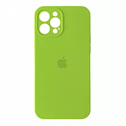 Чехол Silicone Case Full Camera для Apple IPhone 14 Pro party green