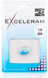 Карта памяти Exceleram microSDHC 16GB Class 10 (EMSD0003) - миниатюра 2