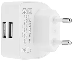 Мережевий зарядний пристрій Remax Moon Dual USB Home Charger 2.1A White (RMT7188 / RM-T7188) - мініатюра 7
