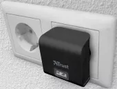 Мережевий зарядний пристрій Trust Wall Charger Black - мініатюра 5