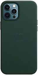 Чехол Apple Leather Case with MagSafe for iPhone 12 Pro Max Dark Green