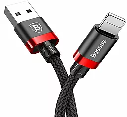 Кабель USB Baseus Kevlar 0.5M Lightning Cable Red/Black (CALKLF-A19) - миниатюра 2