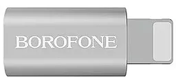 Адаптер-переходник Borofone BV5 Micro USB - Lightning Silver - миниатюра 5