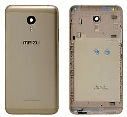 Задняя крышка корпуса Meizu M3 Note (M681H) со стеклом камеры Original Gold