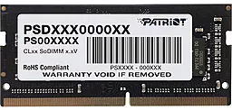 Оперативна пам'ять для ноутбука Patriot 32 GB SO-DIMM DDR4 3200 MHz (PSD432G32002S)