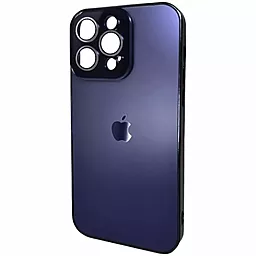 Чохол AG Glass Sapphire Frame MagSafe Logo for Apple iPhone 14 Pro Max Deep Purple