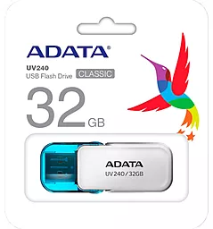Флешка ADATA UV240 USB 2.0 White (AUV240-32G-RWH) - миниатюра 3