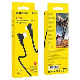 Кабель USB Borofone  BX58 Lucky 2.4A Lightning Cable Black - миниатюра 4