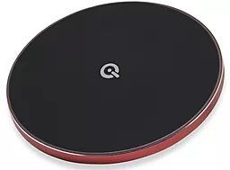 Беспроводное (индукционное) зарядное устройство быстрой QI зарядки Qitech Wireless Fast Charger 2 Gen Red (QT-GY-68gen2Rd)