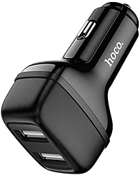 Автомобильное зарядное устройство Hoco Z36 Leader 2USB Black - миниатюра 3
