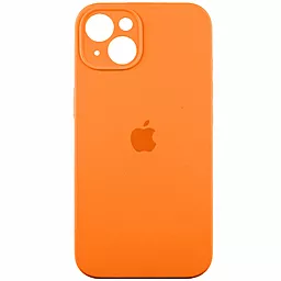 Чехол Silicone Case Full Camera для Apple iPhone 14 Orange