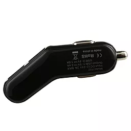 Автомобільний зарядний пристрій Baseus 2USB Car charger 2.4A Black (flyest series) - мініатюра 8