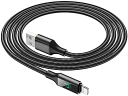 Кабель USB Borofone BU32 Digital Display 12W 2.4A 1.2M Lightning Cable Black - миниатюра 4