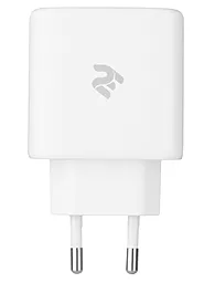 Мережевий зарядний пристрій 2E GaN 65W USB-A 2USB Type-C Ports Wall Charger White (2E-WC3USB65W-W)