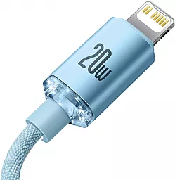 Кабель USB PD Baseus Crystal Shine 20W USB Type-C - Lightning Cable Sky Blue (CAJY001303) - миниатюра 4