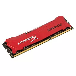 Оперативная память Kingston DDR3 4GB 1866 MHz Savage Red (HX318C9SR/4) - миниатюра 2