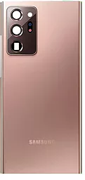 Задняя крышка корпуса Samsung Galaxy Note 20 Ultra N985 / Galaxy Note 20 Ultra 5G N986 со стеклом камеры Original Mystic Bronze