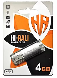 Флешка Hi-Rali 4GB Rocket Series USB 2.0 (HI-4GBVCSL) Silver