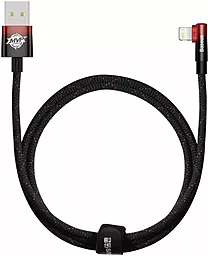 Кабель USB Baseus MVP 2 Elbow-shaped 2.4A Lightning Cable Black/Red (CAVP000020) - миниатюра 2