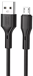 Кабель USB XO NB230 12W 2.4A micro USB Black