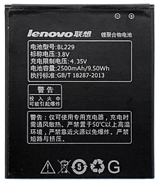Аккумулятор Lenovo A808T IdeaPhone / BL229 (2500 mAh) 12 мес. гарантии - миниатюра 2