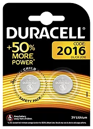 Батарейки Duracell DL2016 DSN 2 ШТ. (5003006)