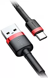 Кабель USB Baseus Cafule 2M USB Type-C Cable Red/Black (CATKLF-C91) - миниатюра 3