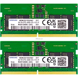 Оперативна пам'ять для ноутбука Samsung 16 GB (2x8GB) SO-DIMM DDR5 5600 MHz (M425R1GB4BB0-CWMOL)