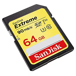 Карта памяти SanDisk SDXC 64GB Extreme Class 10 UHS-I U3 V30 (SDSDXVE-064G-GNCIN) - миниатюра 2