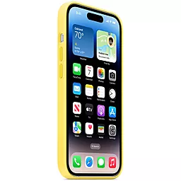 Чехол Apple Silicone Case Full with MagSafe and SplashScreen для Apple iPhone 14 Pro Canary Yellow - миниатюра 3