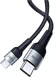 Кабель USB PD WIWU F15 100w 5a 1.5m USB Type-C - Type-C cable black - миниатюра 4