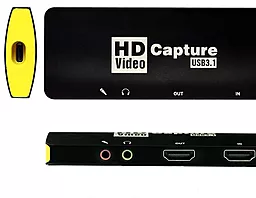 Карта видеозахвата MiraBox HSV3217 HDMI 4k 60hz/USB 3.1 1080p 60hz black - миниатюра 2