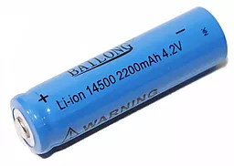 Акумулятор Bailong Li-Ion 14500 3.7V (2200mAh) 3.7 V - мініатюра 2