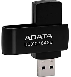 Флешка ADATA 64 GB UC310 USB 3.2 Black (UC310-64G-RBK) - миниатюра 3