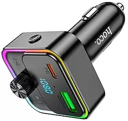 Автомобильное зарядное устройство Hoco E81 Fantasy 30w PD/QC3.0 USB-C/USB-A ports car charger black - миниатюра 4