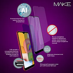 Защитное стекло MAKE для Xiaomi Redmi A3 (MGF-XRA3) - миниатюра 3
