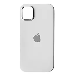 Чехол Epik Silicone Case Metal Frame для iPhone 14 Pro White