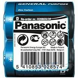 Батарейка Panasonic D (LR20) General Purpose 2шт (R20BER/2P) - мініатюра 2