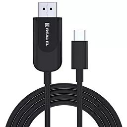 Відеокабель REAL-EL CHD-180 USB Type-C - HDMI, 1.8м Black (EL123500044)