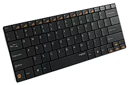 Клавіатура Rapoo E6100 Bluetooth Ultra-slim Keyboard Black - мініатюра 2