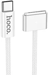 Кабель USB Hoco X103 Magnetic 140w 5a 2m MagSafe 3 cable white