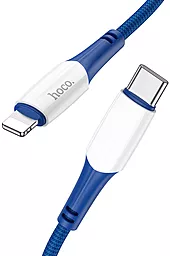 Кабель USB PD Hoco X70 Ferry 20W USB Type-C - Lightning Cable Blue - миниатюра 2