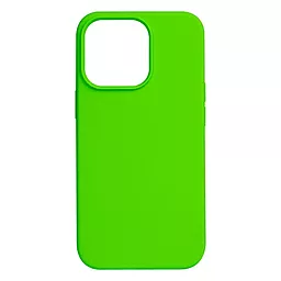 Чехол Silicone Case Full для Apple iPhone 14 Shiny Green