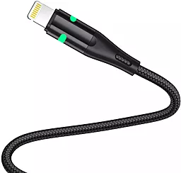 Кабель USB Jellico LED A1 15W 3A Lightning Cable Black - миниатюра 2