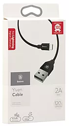 Кабель USB Baseus Yiven 1.2M Lightning Cable Black (CALYW-01) - миниатюра 2