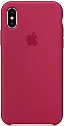 Чехол Silicone Case для Apple iPhone XS Max Rose Red